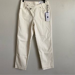 Future Collective Womens Kahlana Barfield Tapered Jeans Mid Rise Size 4